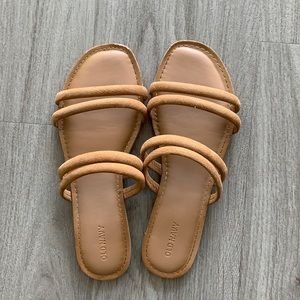Tan Old Navy Strappy Sandals